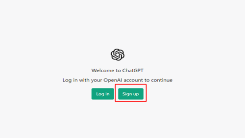 ChatGPTログイン画面
