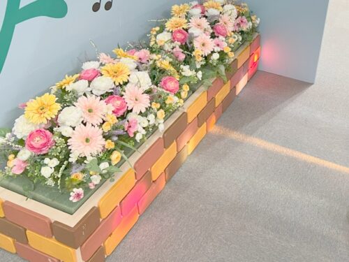 花の展示の写真